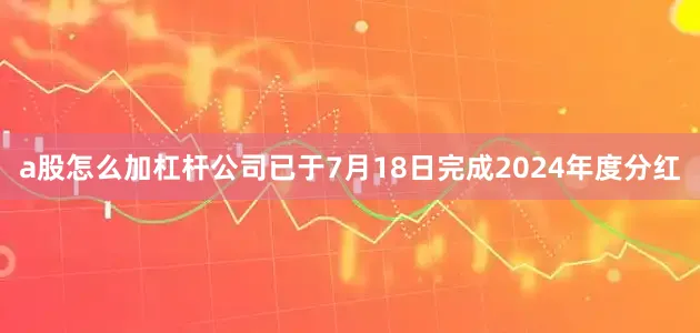 a股怎么加杠杆公司已于7月18日完成2024年度分红